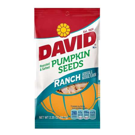DAVID David Ranch Pumpkin Seeds 2.25 oz., PK12 2620046230